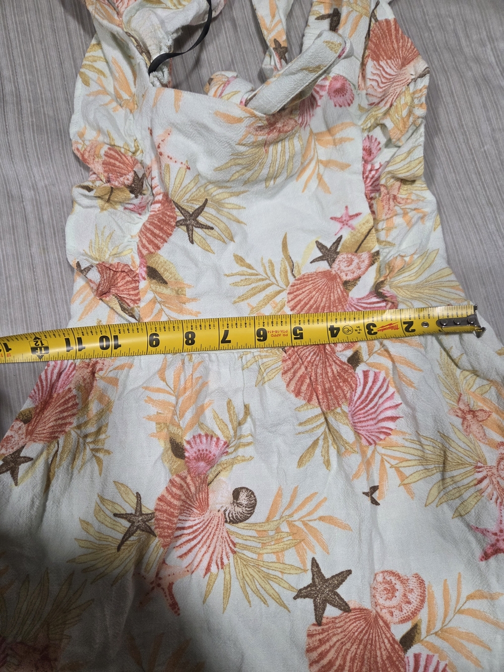 Shell-Print Ruffle Sundress - Picture 5 of 7